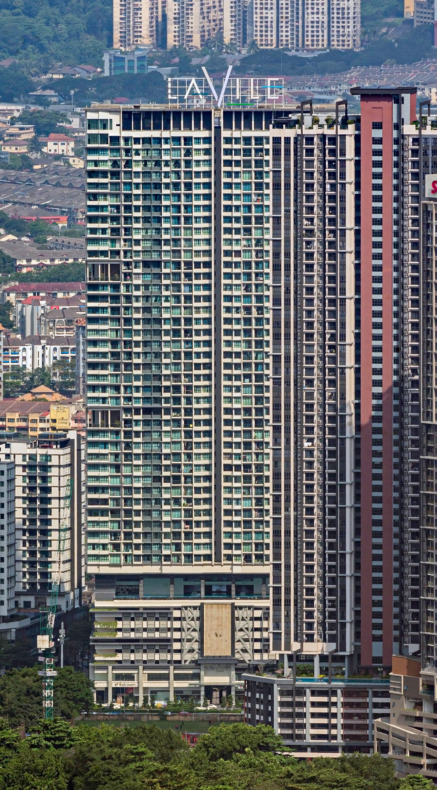 Lavile Block A, Kuala Lumpur - View from KL Tower. © Mathias Beinling